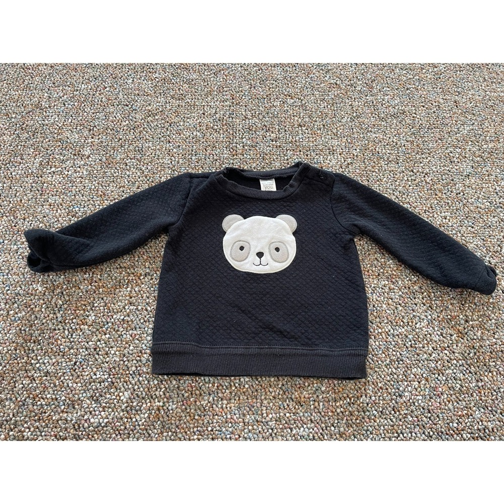 Carter's Girls Black Panda Sweater‎ 12M